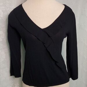 SYDNEY EASTON,  SIZE small black sweater. Classic.